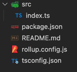 Minimal structure for the react components library